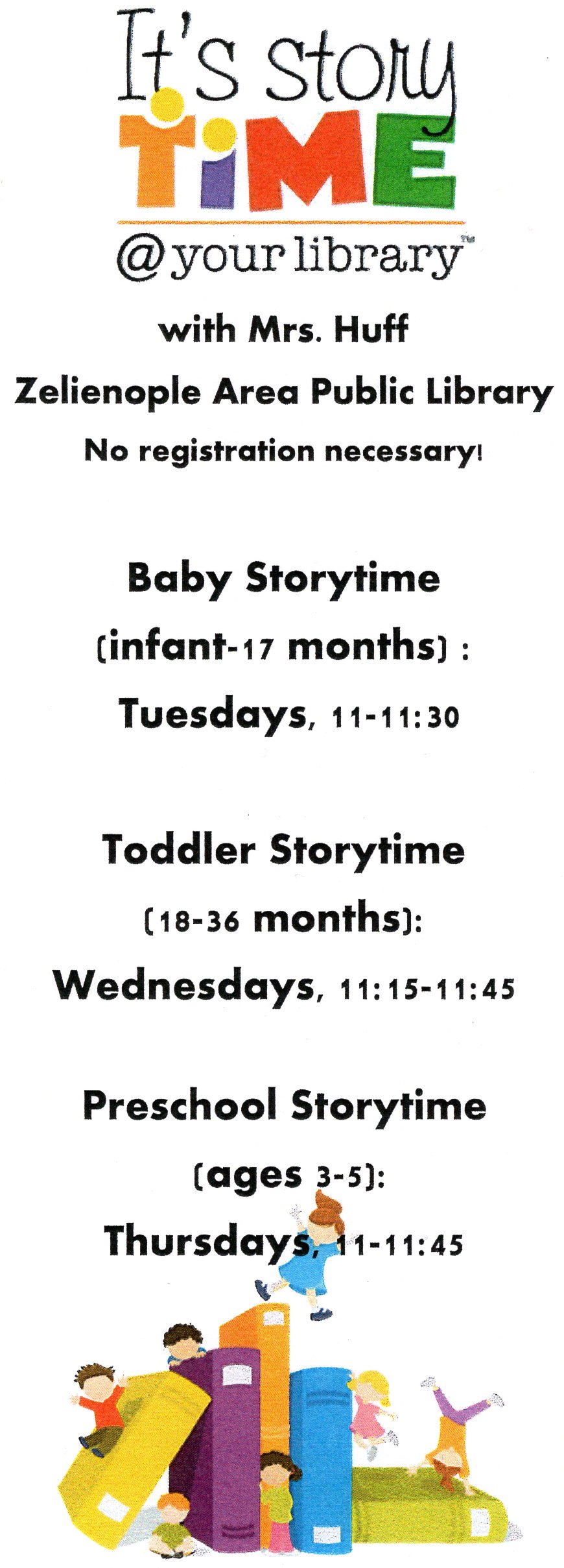 Baby Storytime Zelienople Area Public Library