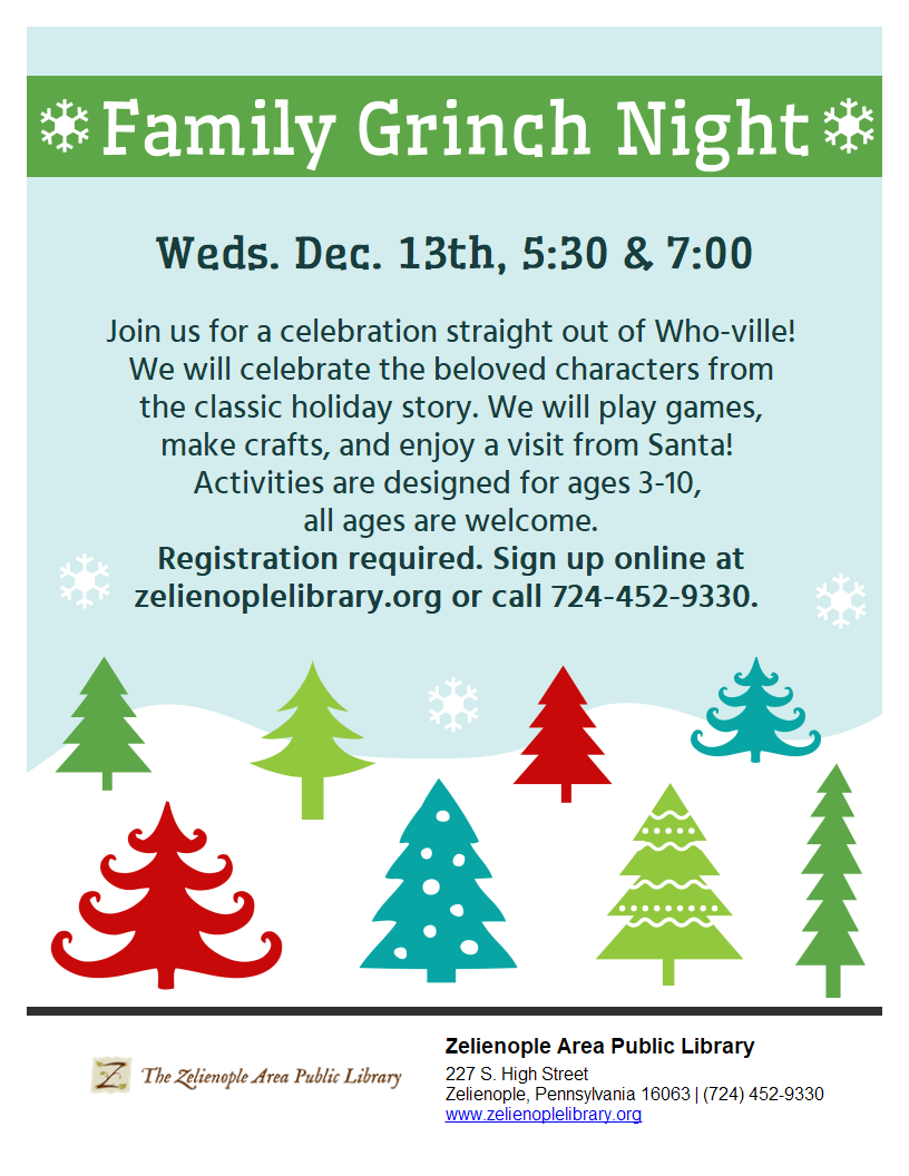 Family Grinch Night 5:30pm
