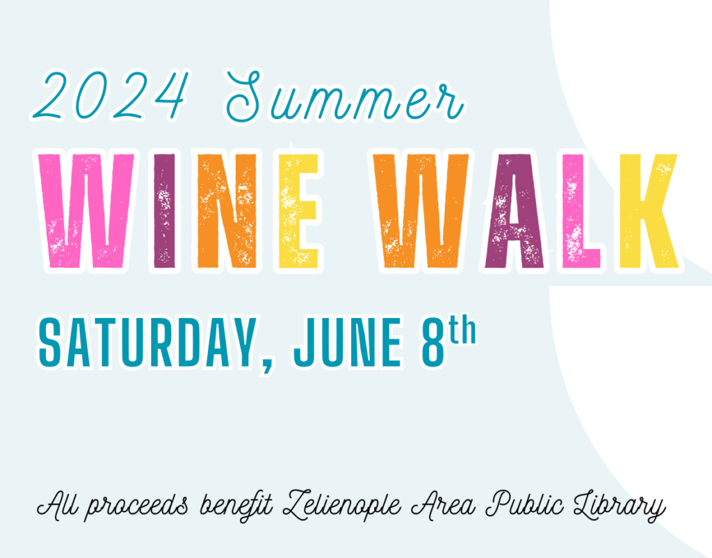 2024 Summer Wine Walk in Harmony Zelienople Library