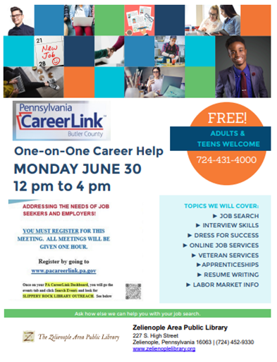 CareerLink Help at the Library