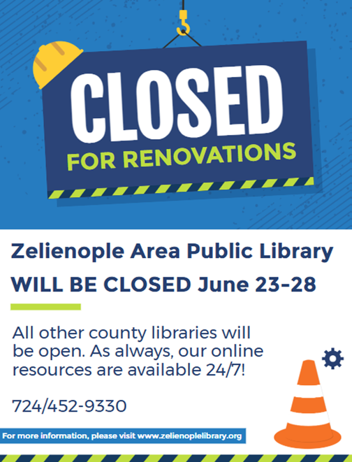 Library closed for renovation June 23-28