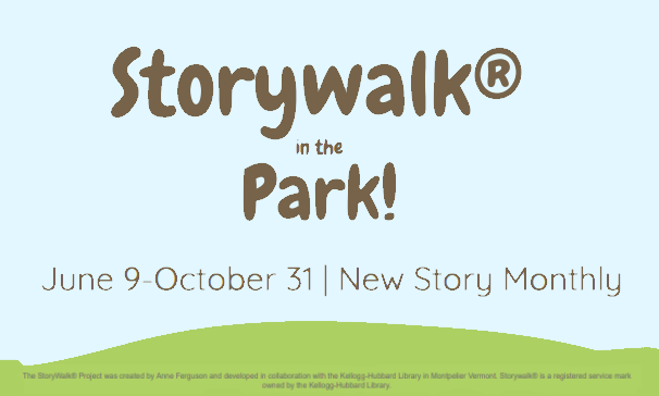Zelienople Library Storywalk in the Park event runs from June 9 to October 31 with a new story each month.