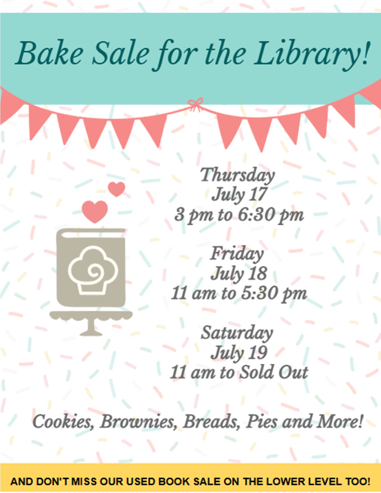 Library Bake Sale