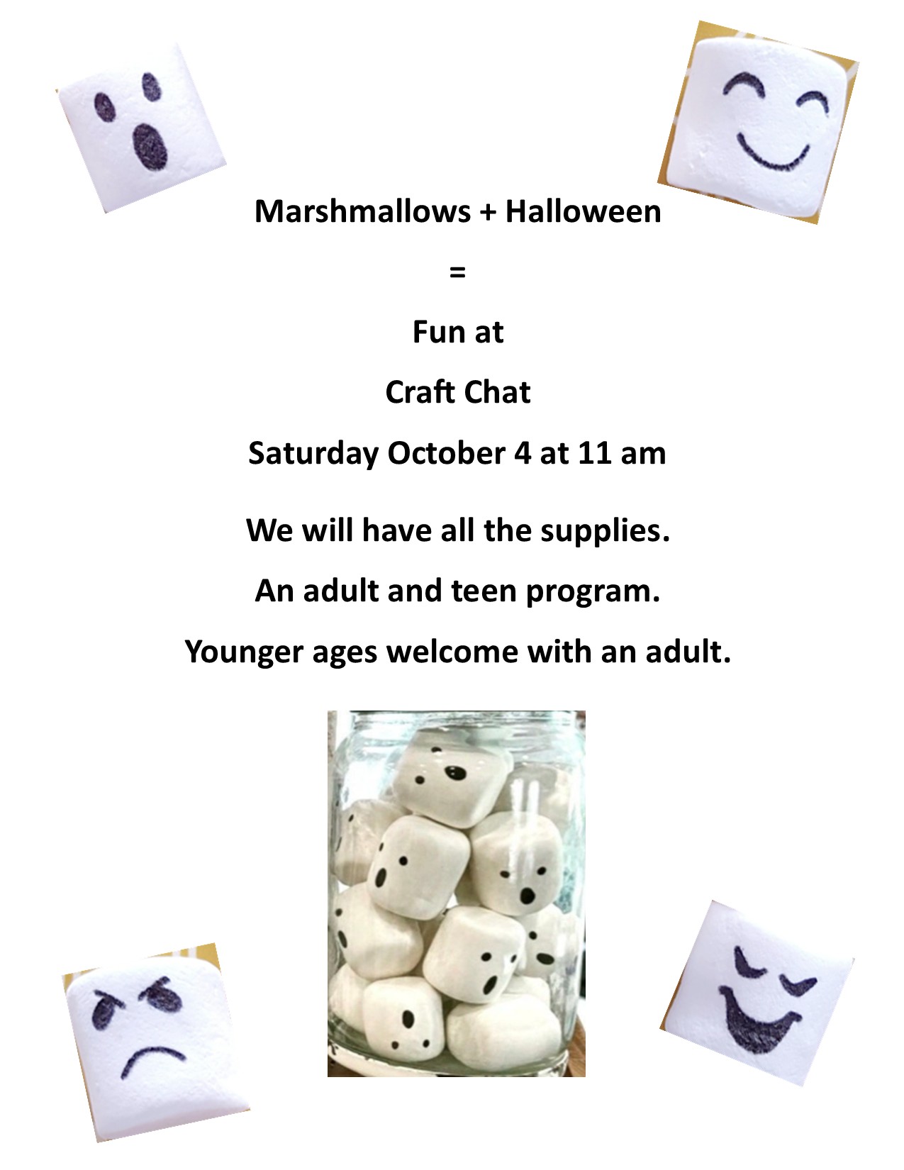 Marshmallow Fun at Craft Chat