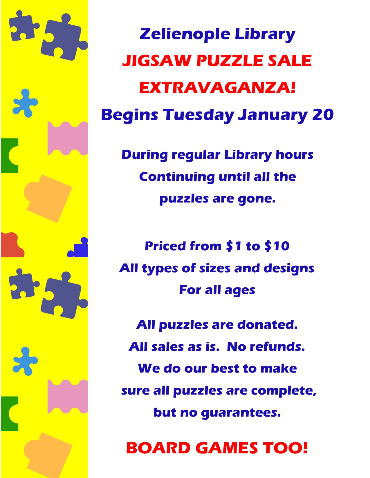 Jigsaw Puzzle Sale!