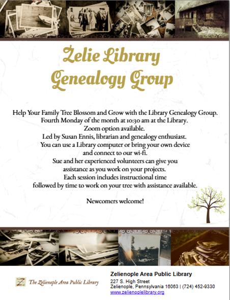 Genealogy Gathering at the Library!