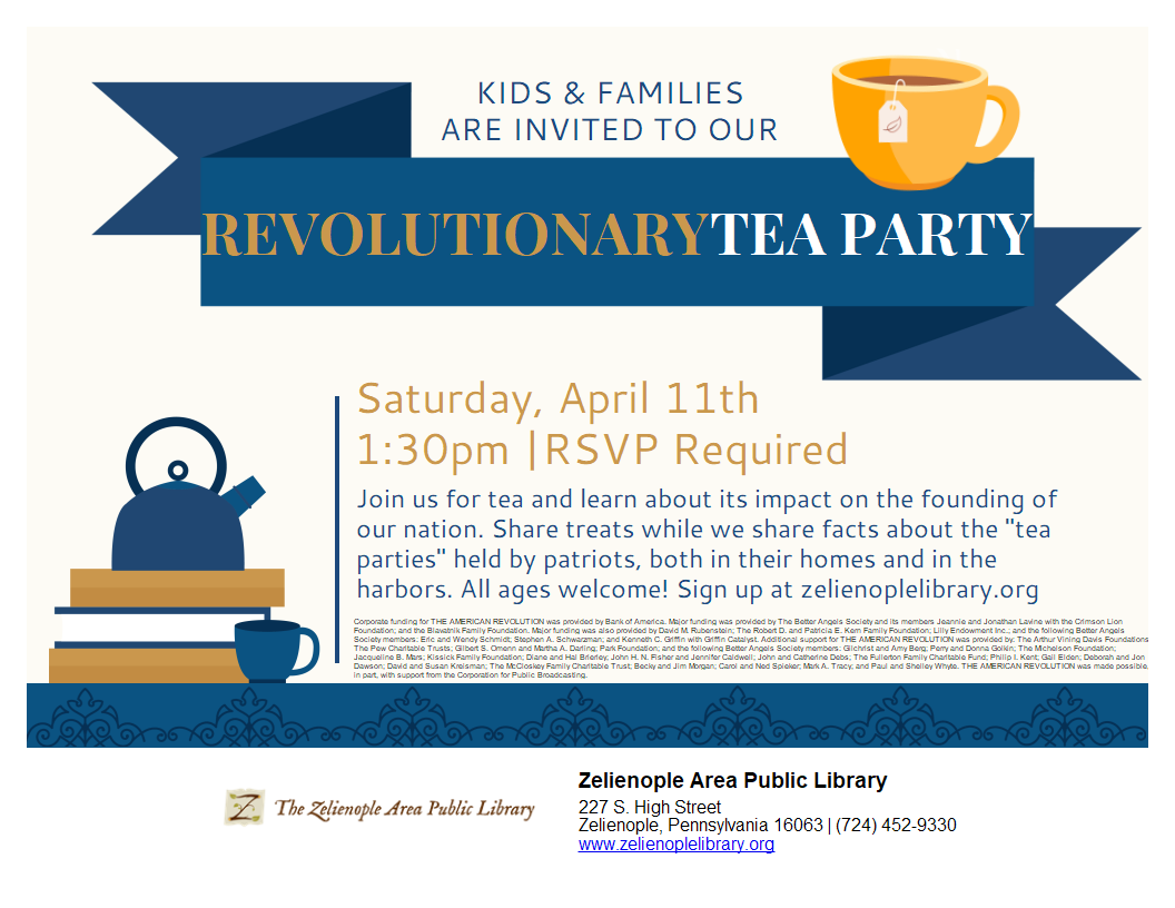 Zelienople Library Flyer for a Zelienople Library Flyer for a