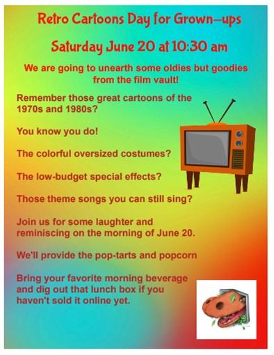Retro Cartoon Day for Grown-ups