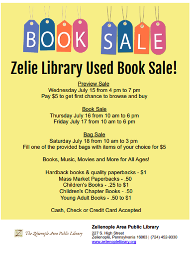 Used Book Sale Preview, 4 pm to 7 pm tonight!