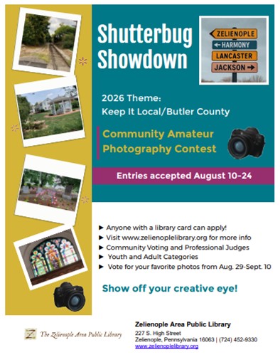 Shutterbug Showdown Entries Accepted thru August 24