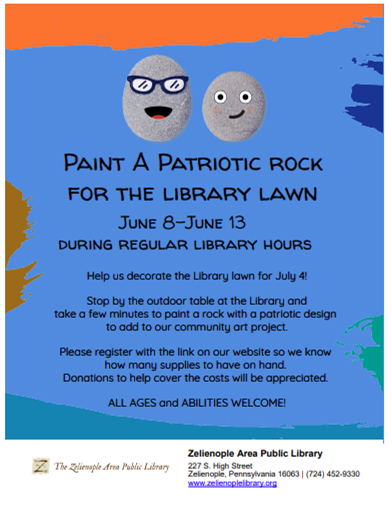 Patriotic Rock Painting
