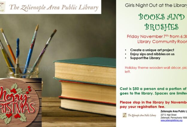 Zelienople Library A flyer for a library event titled 