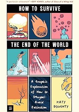 Zelienople Library Book cover featuring comic-style illustrations depicting various disasters, titled 